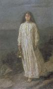 Sir John Everett Millais la somnambule oil on canvas